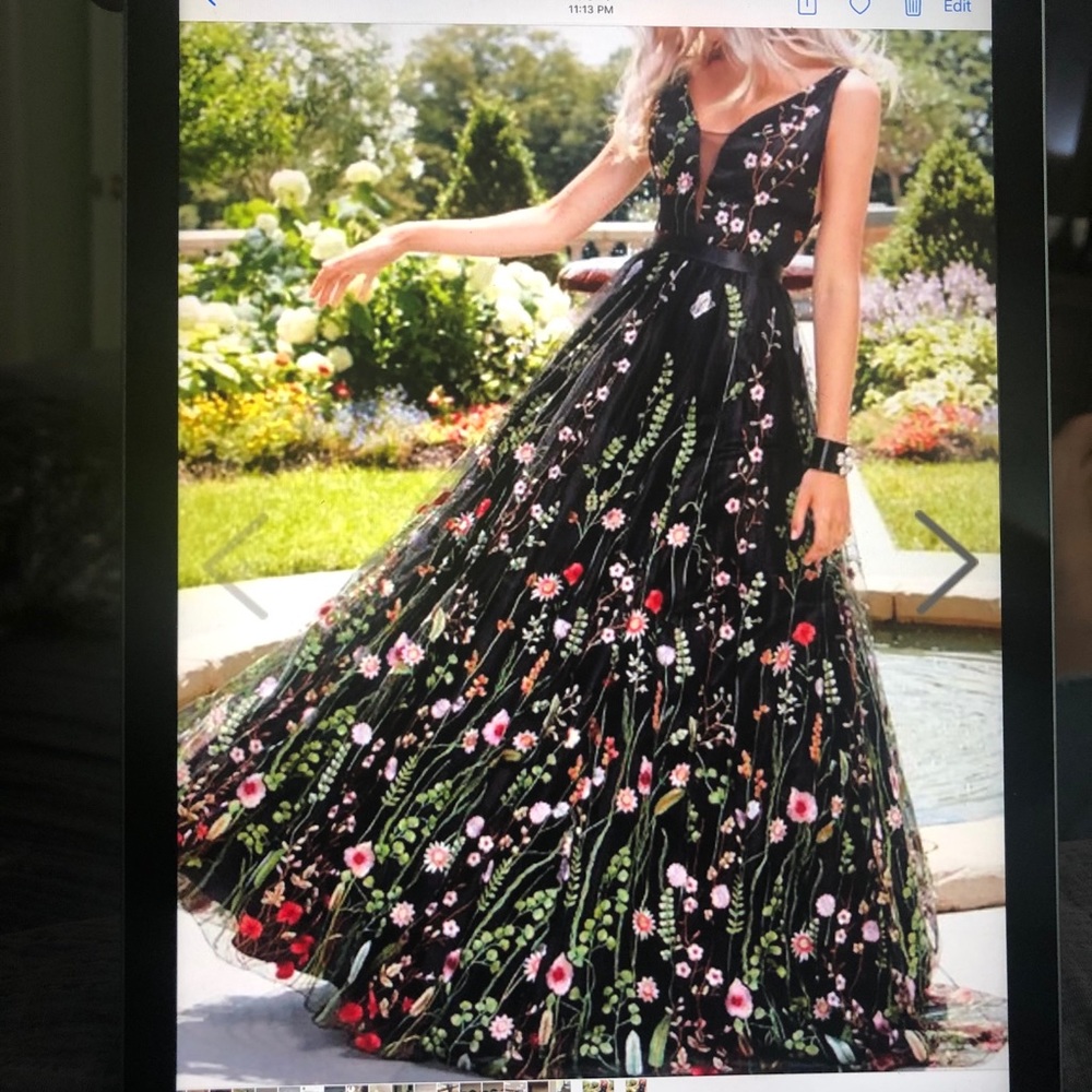 Clarisse Long Beautiful Floral Gown